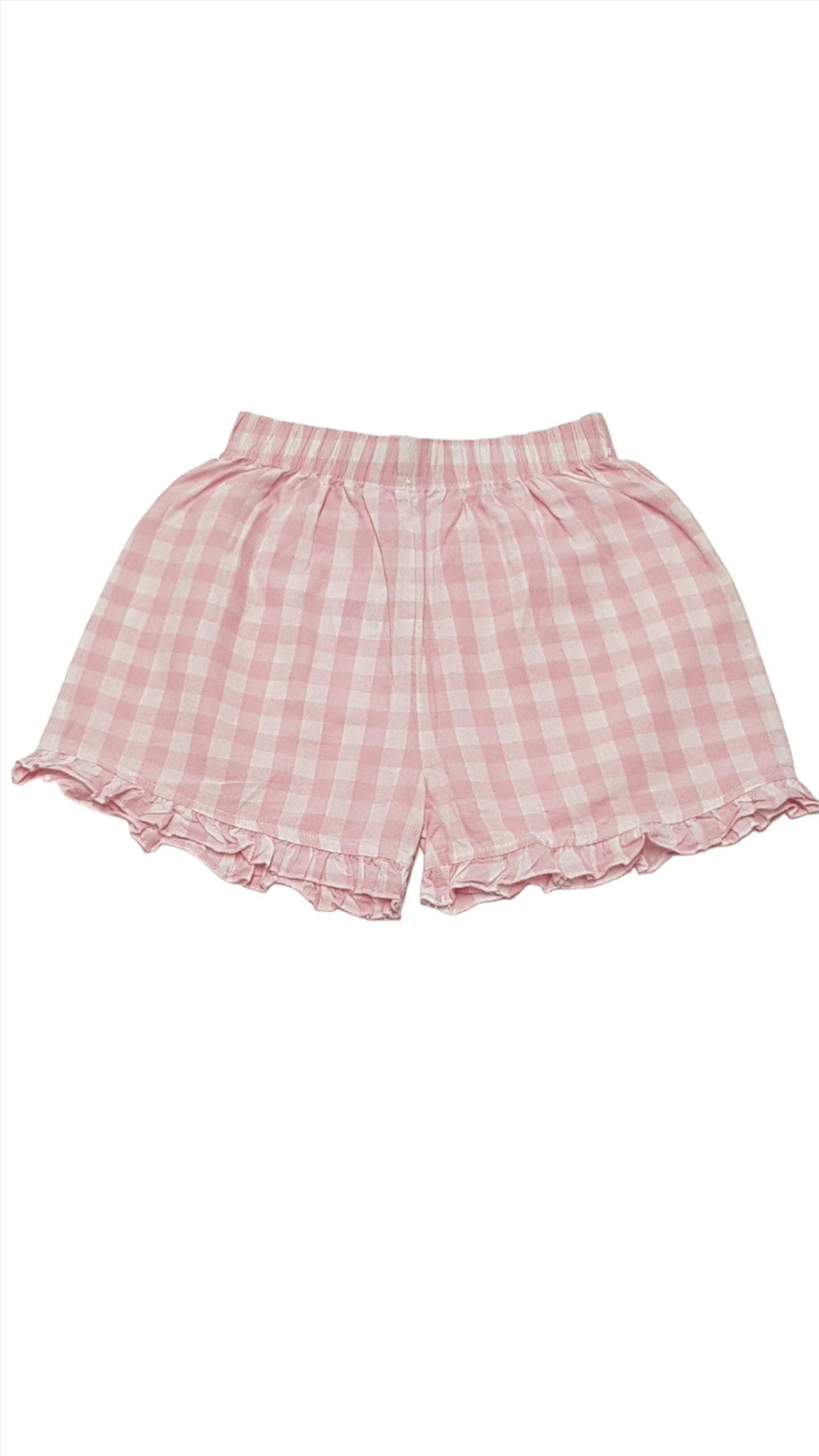 MATALAN RÓZSASZÍN-FEHÉR KOCKÁS KISLÁNY RÖVIDNACI 92