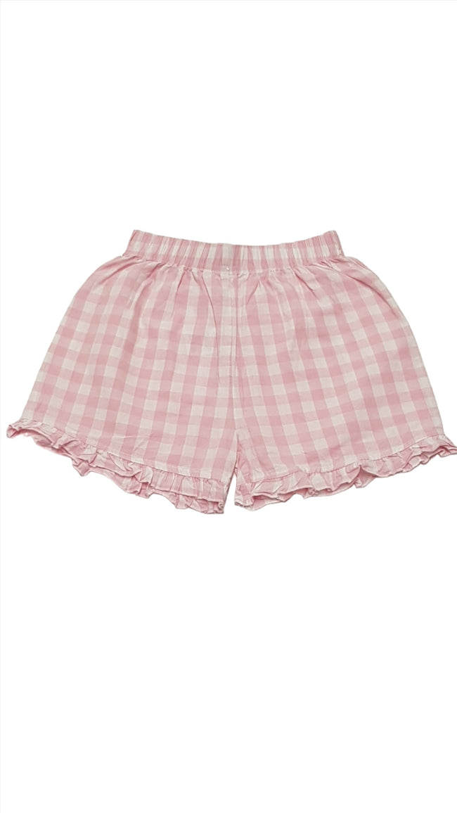 MATALAN RÓZSASZÍN-FEHÉR KOCKÁS KISLÁNY RÖVIDNACI 92 Hover Image