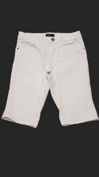 NEXT FEHÉR SZÍNŰ,FIÚ BERMUDA FARMERNADRÁG ÁLLÍTHATÓ GUMIS DERÉKRÉSSZEL 164