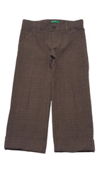BENETTON TRENDI KOCKÁS,MINŐSÉGI,ELEGÁNS KISFIÚ NADRÁG 98