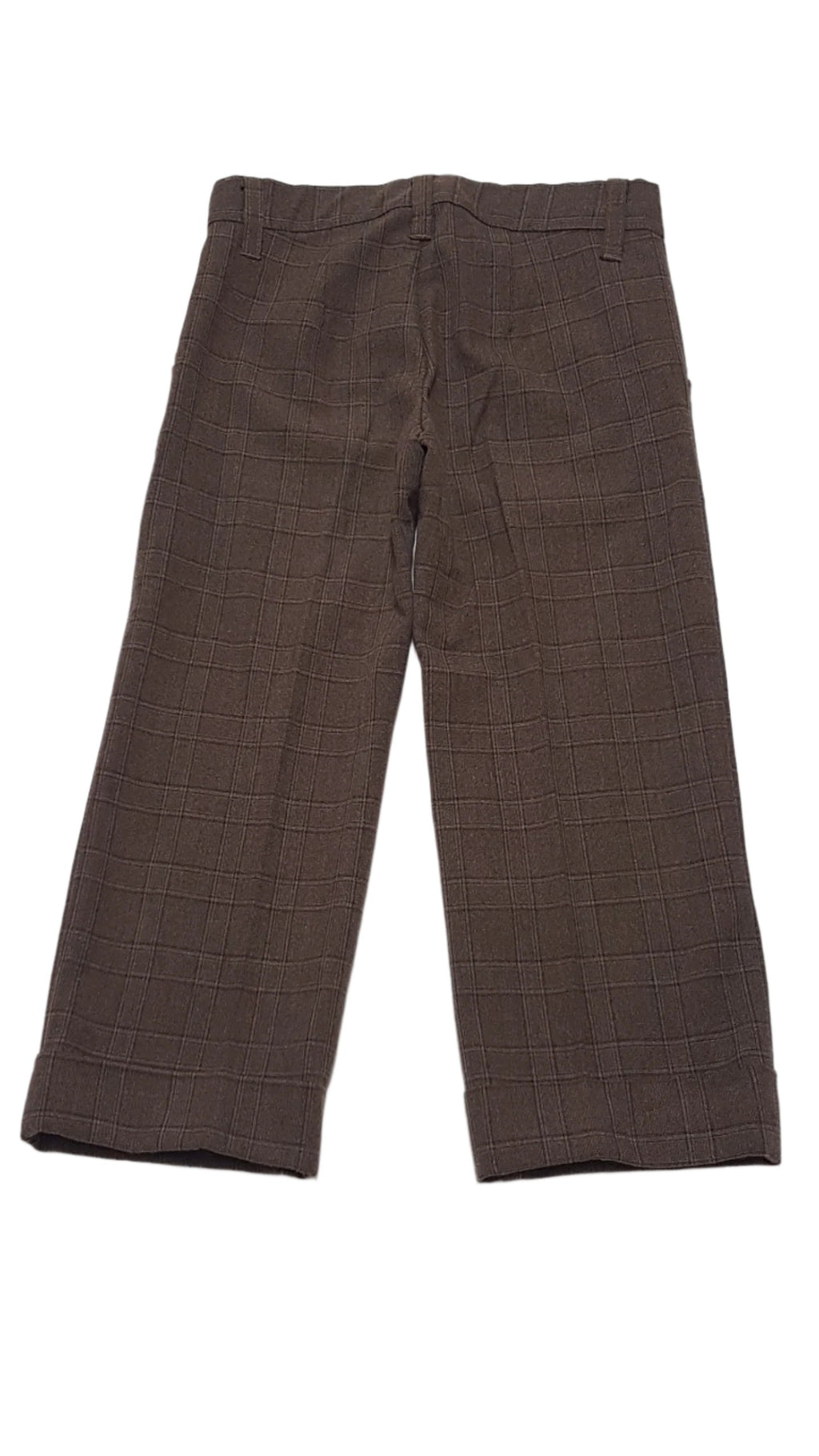 BENETTON TRENDI KOCKÁS,MINŐSÉGI,ELEGÁNS KISFIÚ NADRÁG 98