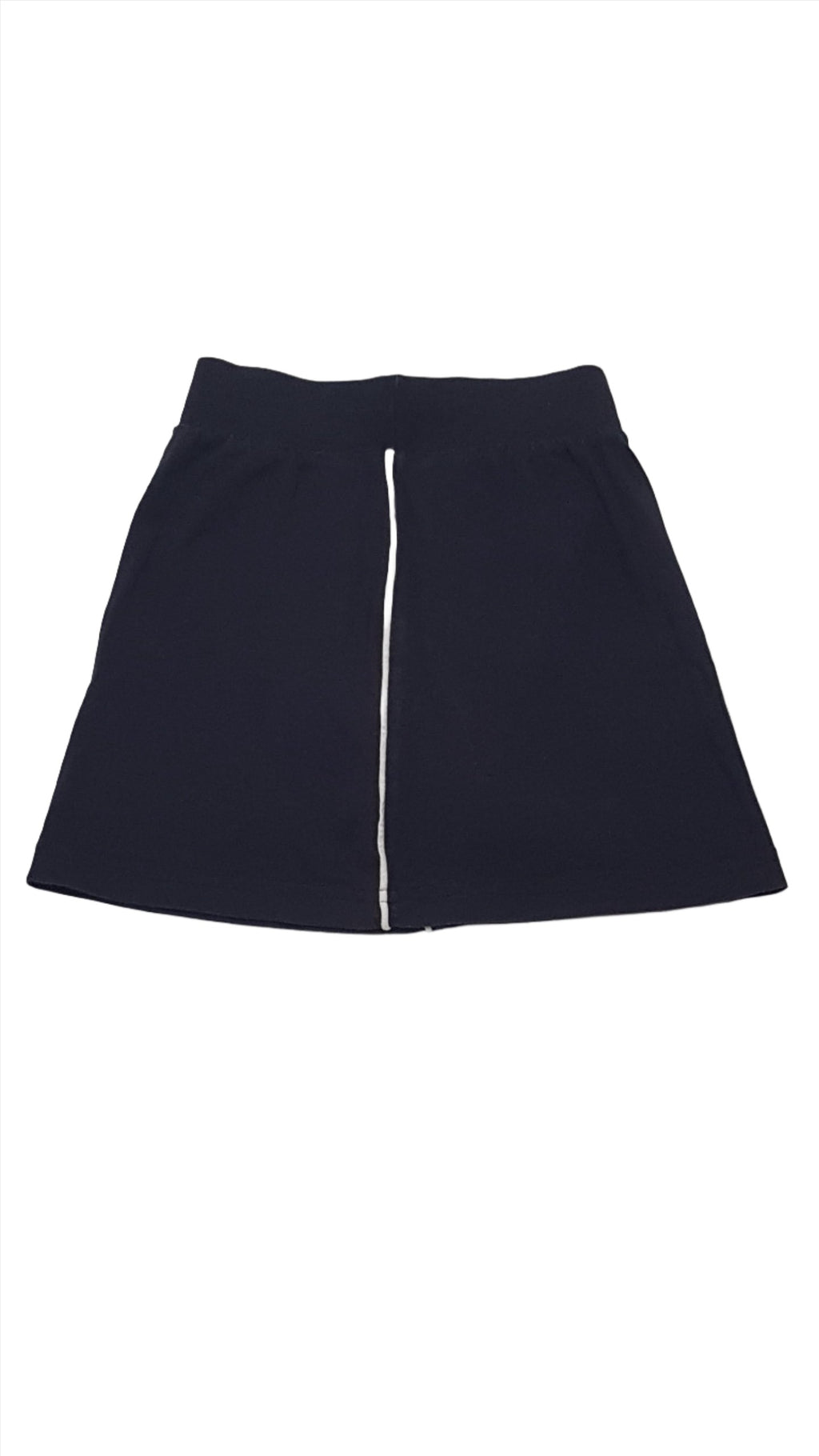 TU KIDS SÖTÉTKÉK, KÉTOLDALT FEHÉR CSÍKOS KISLÁNY PAMUT SZOKNYA 110