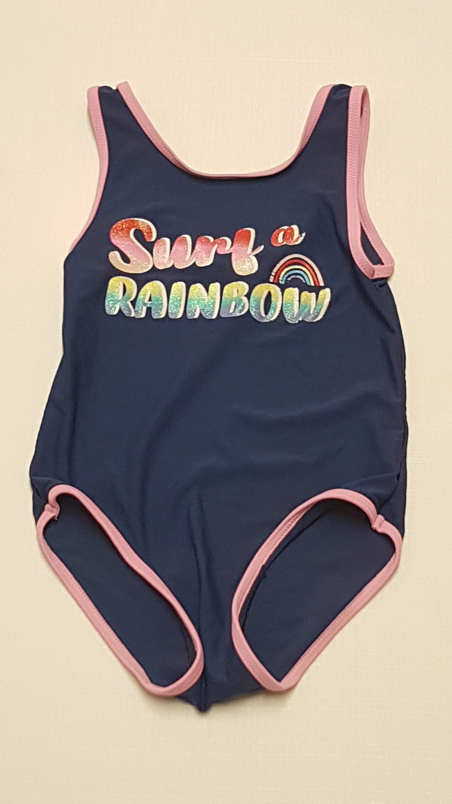 TU KIDS SURF A RAINBOW CSILLOGÓS,CSILLÁMPOROS KISLÁNY FÜRDŐRUHA 104 Hover Image