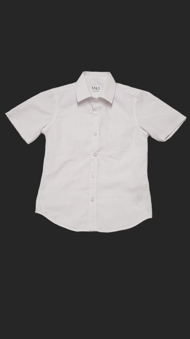 M&S KIDS ÜNNEPLŐS,FEHÉR KISFIÚ ING 116 Hover Image