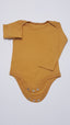 TU KIDS MUSTÁR SZÍNŰ,HOSSZÚ UJJÚ UNISEX PÓLÓ-BODY 86-92