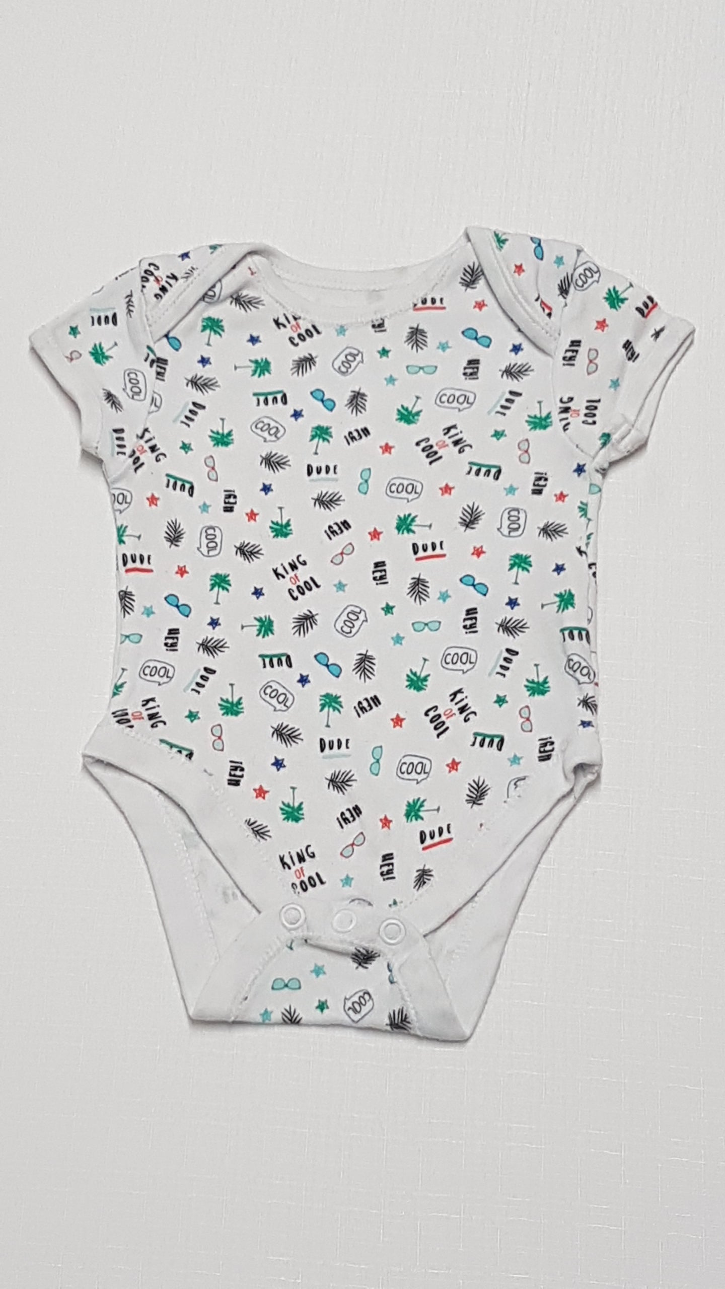 PRIMARK VAGÁNY,FELIRATOS KISFIÚ BODY 62