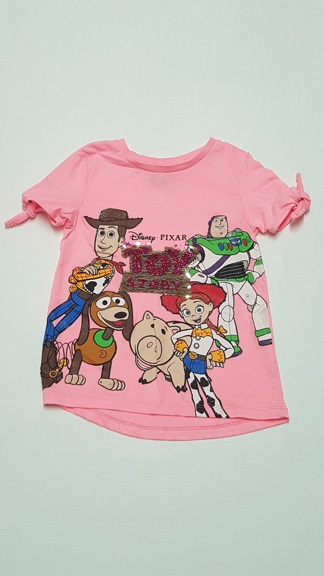 PRIMARK DISNEY TOY STORY ,SIMIS,FLITTERES KISLÁNY PÓLÓ 116 Hover Image