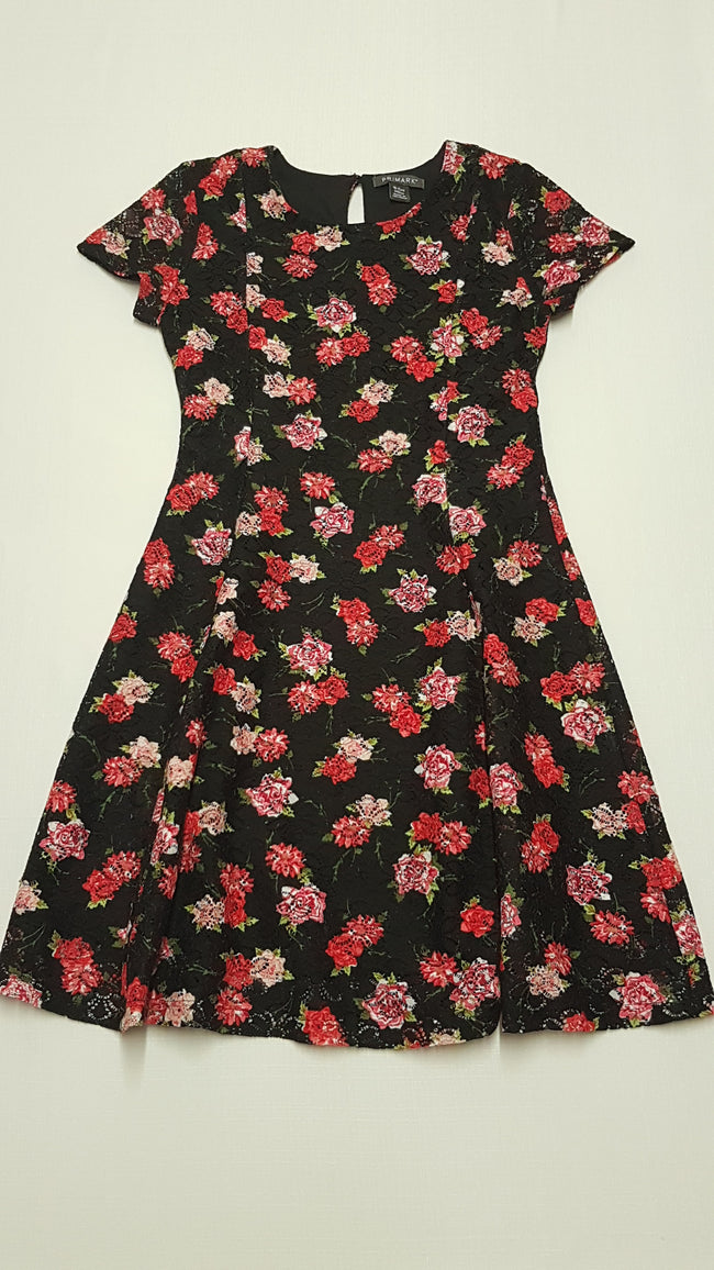 PRIMARK  VIRÁGMINTÁS KISLÁNY CSIPKE RUHA 146 Hover Image