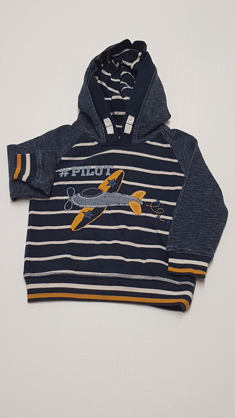 GEORGE CSÍKOS,KAPUCNIS,REPÜLŐS KISFIÚ PULÓVER 86-92