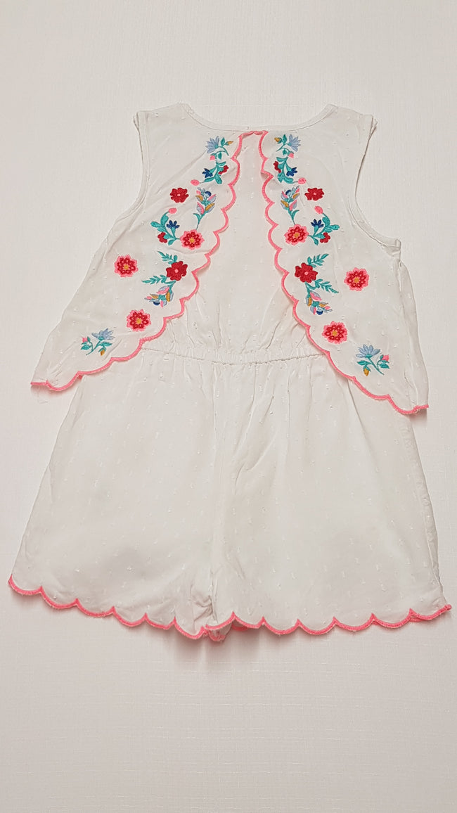 MATALAN CSODASZÉP SZÍNES,HÍMZETT,VIRÁGOS,NADRÁGSZOKNYÁS KISLÁNY RUHA 128-134 Main Image