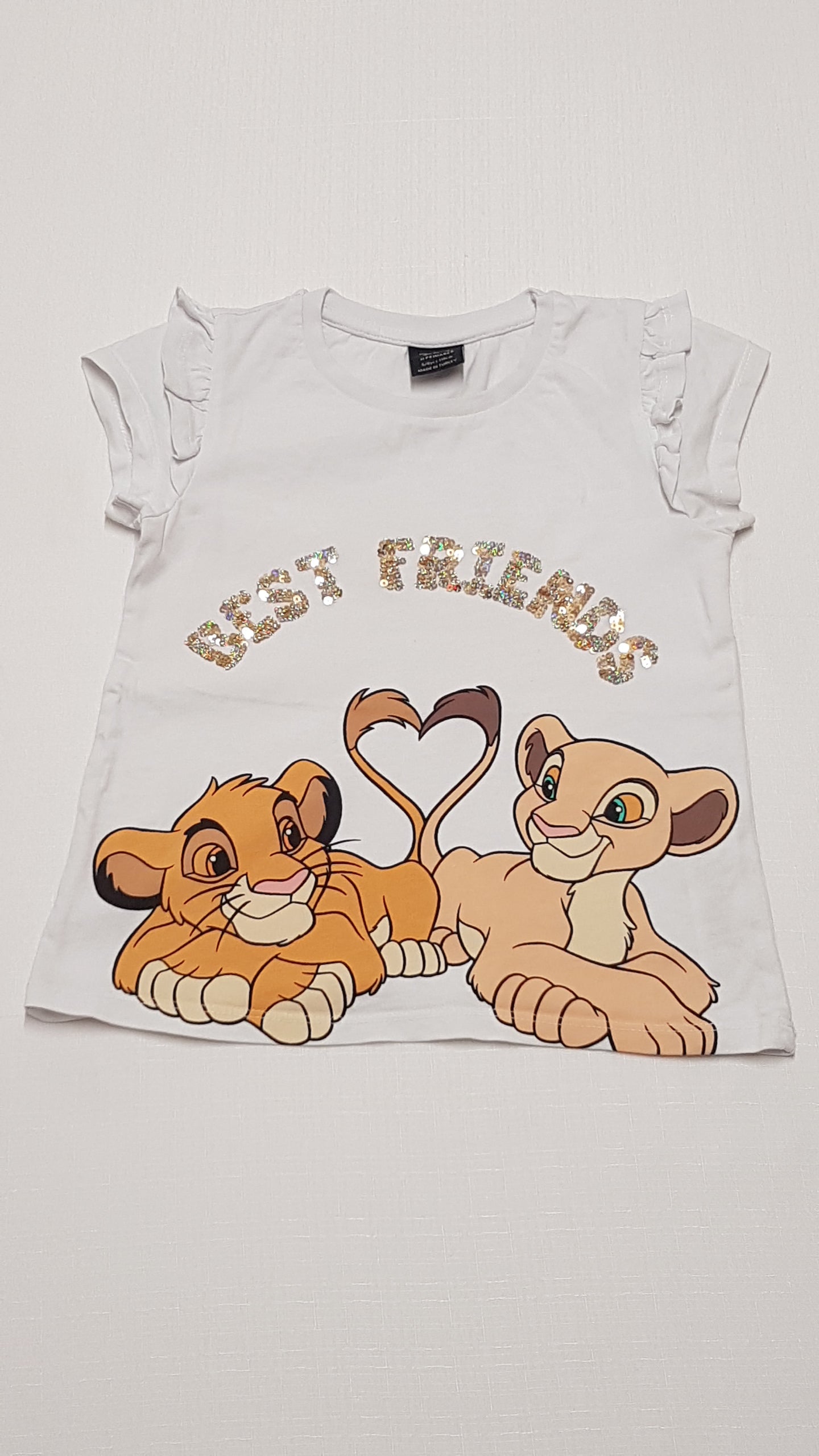 PRIMARK BEST FRIENDS FELIRATÚ, CUKI KISLÁNY PÓLÓ 110-116