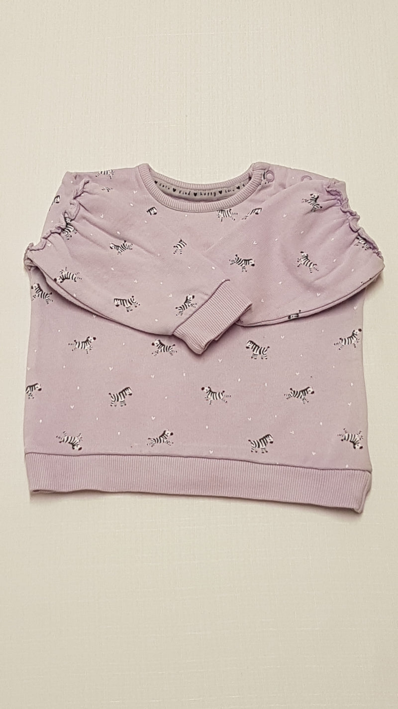 GEORGE BŐ UJJÚ,ZEBRAMINTÁS KISLÁNY PULÓVER 68-74