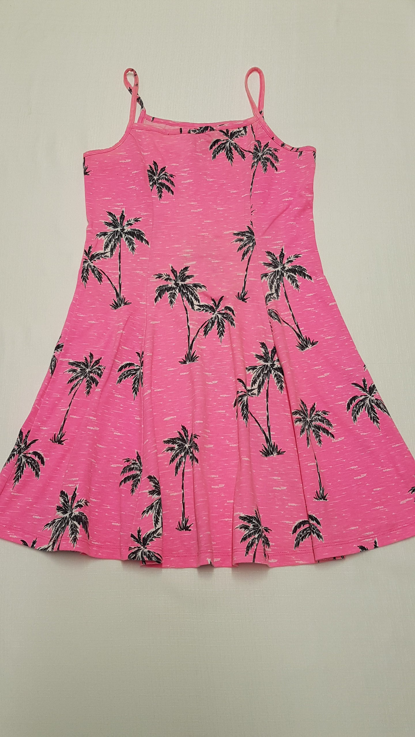 F&F KIDS PÁLMAFÁS,PAMUT KISLÁNY RUHA 152