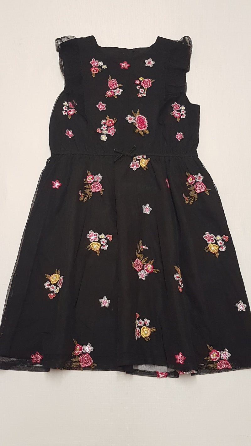 GEORGE CSODÁLATOS,SZÍNES HÍMZETT VIRÁGOS,ALKALMI KISLÁNY RUHA 134-140