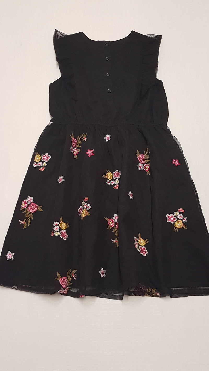 GEORGE CSODÁLATOS,SZÍNES HÍMZETT VIRÁGOS,ALKALMI KISLÁNY RUHA 134-140