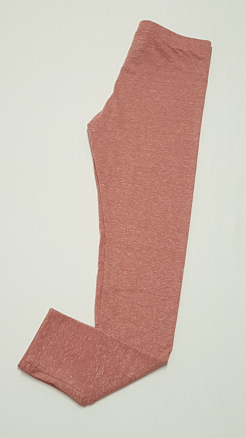 F&F KIDS PÚDERSZÍNŰ,CSILLOGÓ SZÁLAS KISLÁNY LEGGING 146