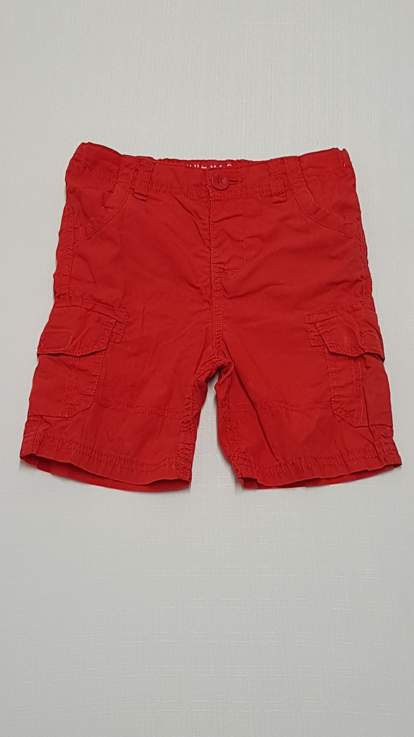 NUTMEG KÉTOLDALT ZSEBESPIROS SZÍNŰ,VÁSZON KISFIÚ RÖVIDNACI,ÁLLÍTHATÓ GUMIS DERÉKRÉSSZEL