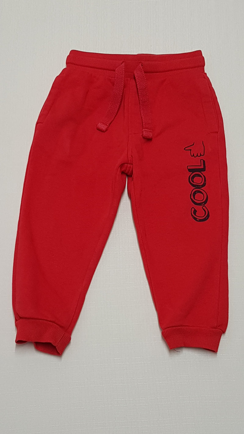 GEORGE COOL FELIRATÚ PIROS SZÍNŰ KISFIÚ JOGGER 86-92