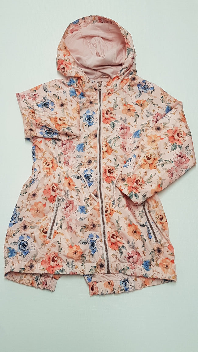 MATALAN GYÖNYÖRŰ SZÉP,VIRÁGMINTÁS,VÉKONY PAMUT BÉLÉSES KISLÁNY SZÉLDZSEKI 128-134 Hover Image