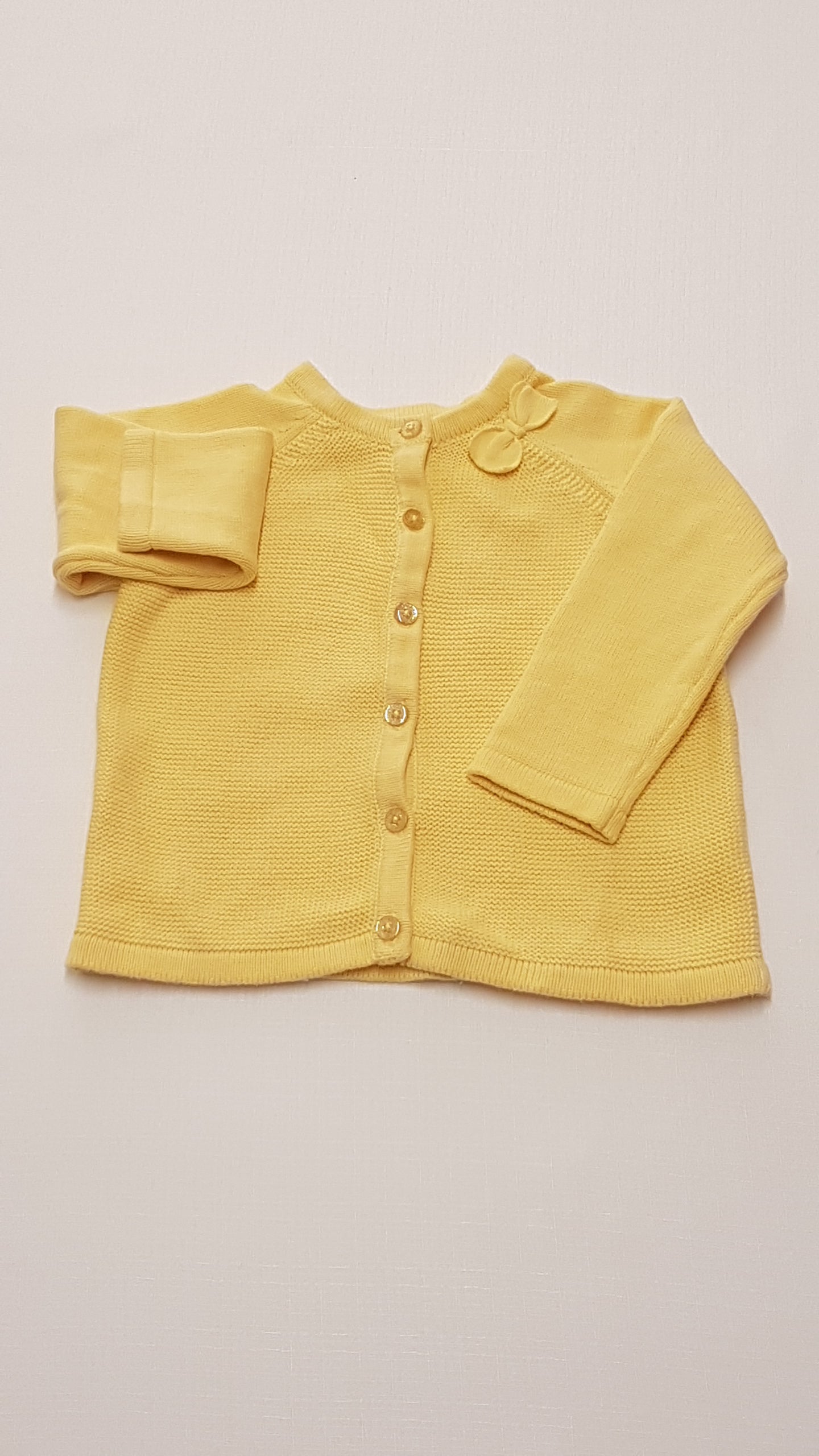 NUTMEG NAPSÁRGA,CSINI,KÖTÖTT KISLÁNY KARDIGÁNB 104