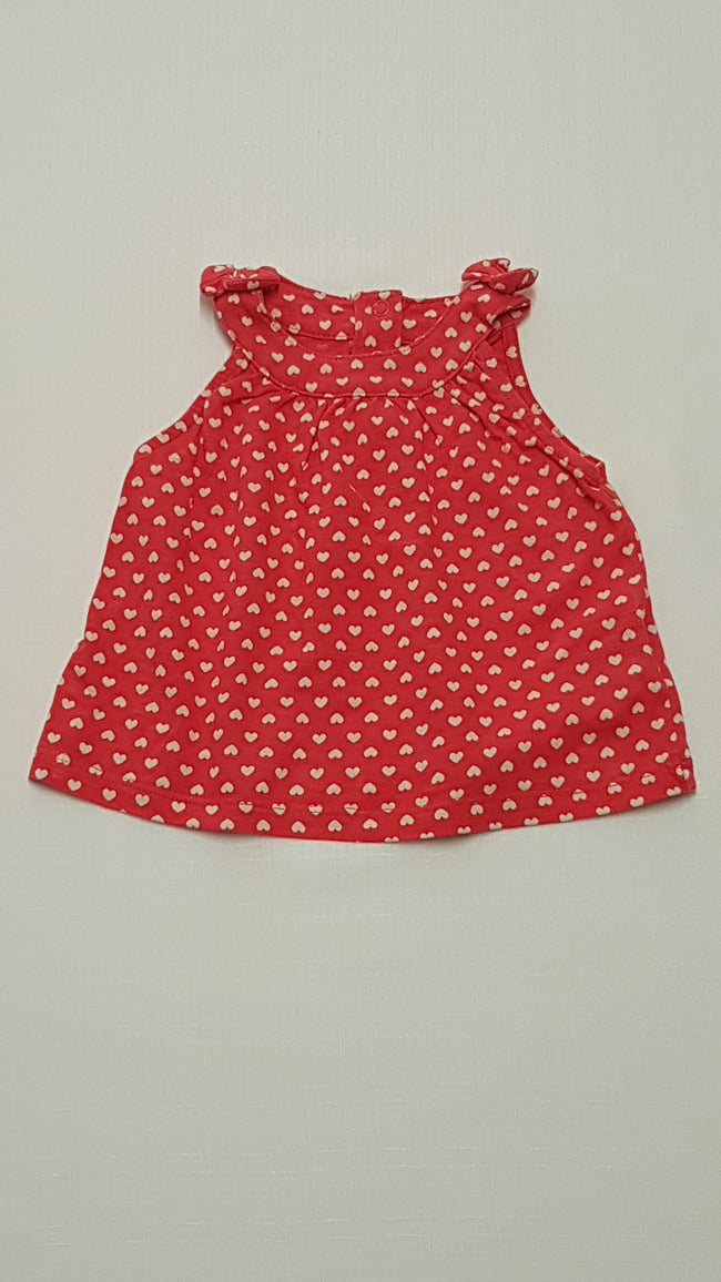 MOTHERCARE CSINI APRÓ SZÍVECSKÉS KISLÁNY TUNIKA 68-74 Hover Image