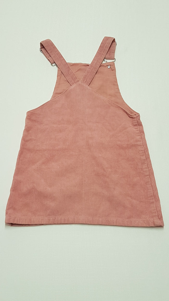 MATALAN PÚDERSZÍNŰ,KANTÁROS,MIKRÓBÁRSONY KISLÁNY RUHA 122-128 Main Image