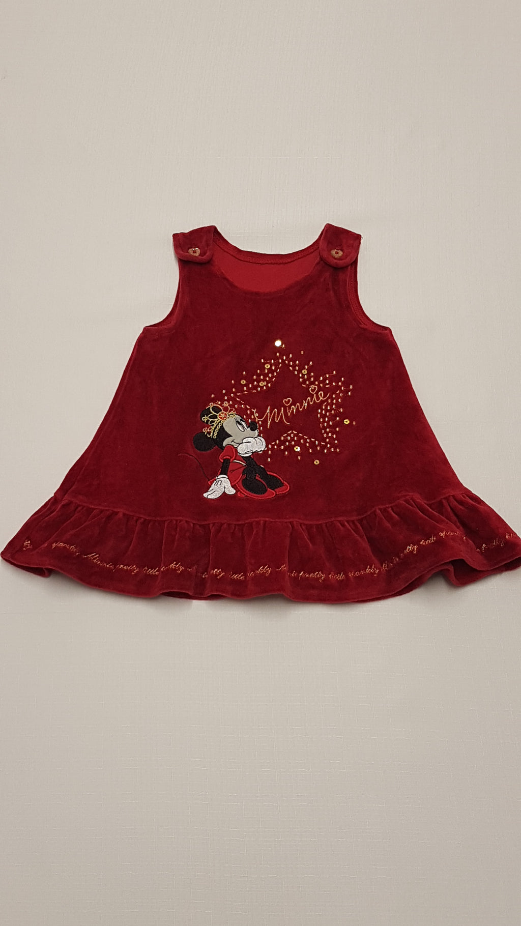 GEORGE DISNEY MINNIE MOUSE CSODASZÉP,TÜKÖRBÁRSONY KISLÁNY RUHÁCSKA 74