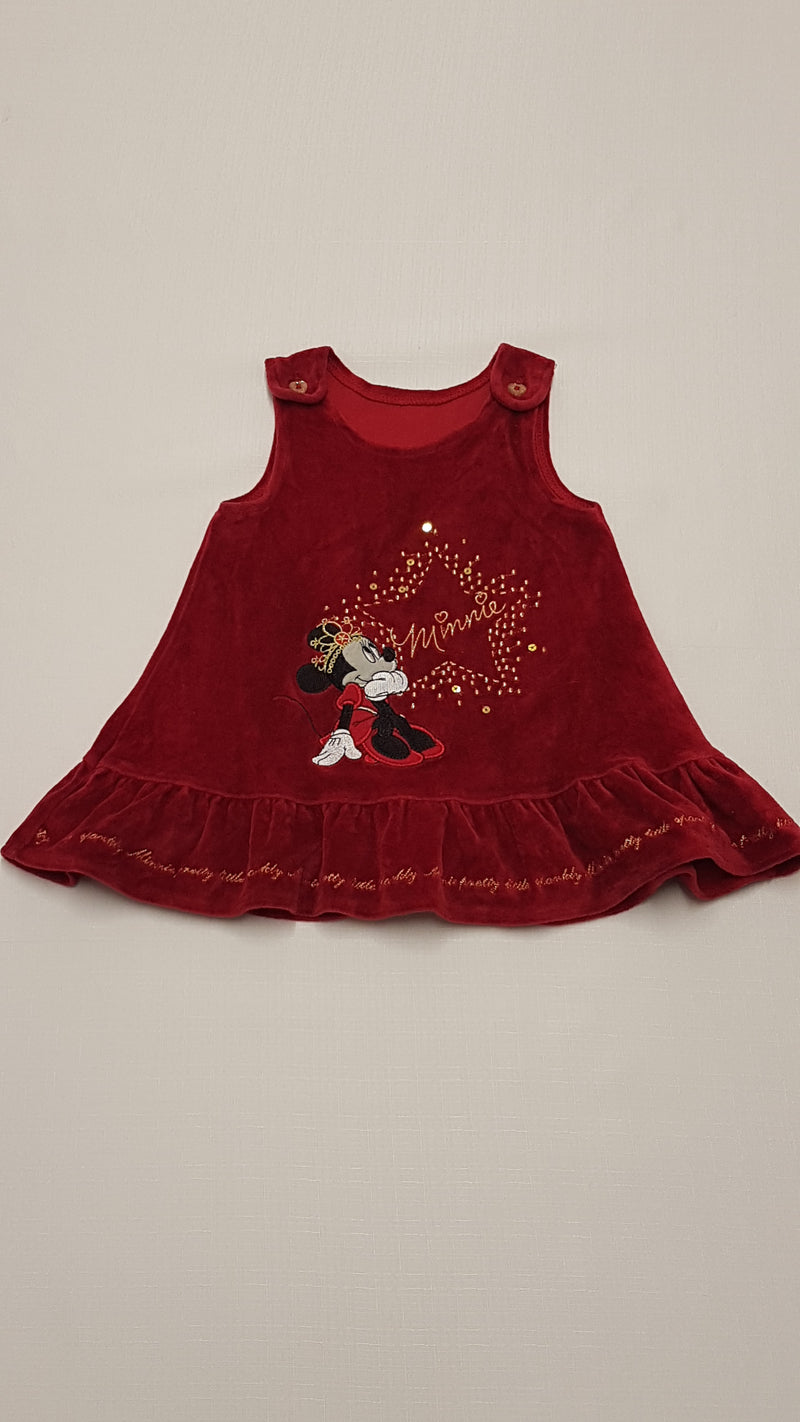 GEORGE DISNEY MINNIE MOUSE CSODASZÉP,TÜKÖRBÁRSONY KISLÁNY RUHÁCSKA 74