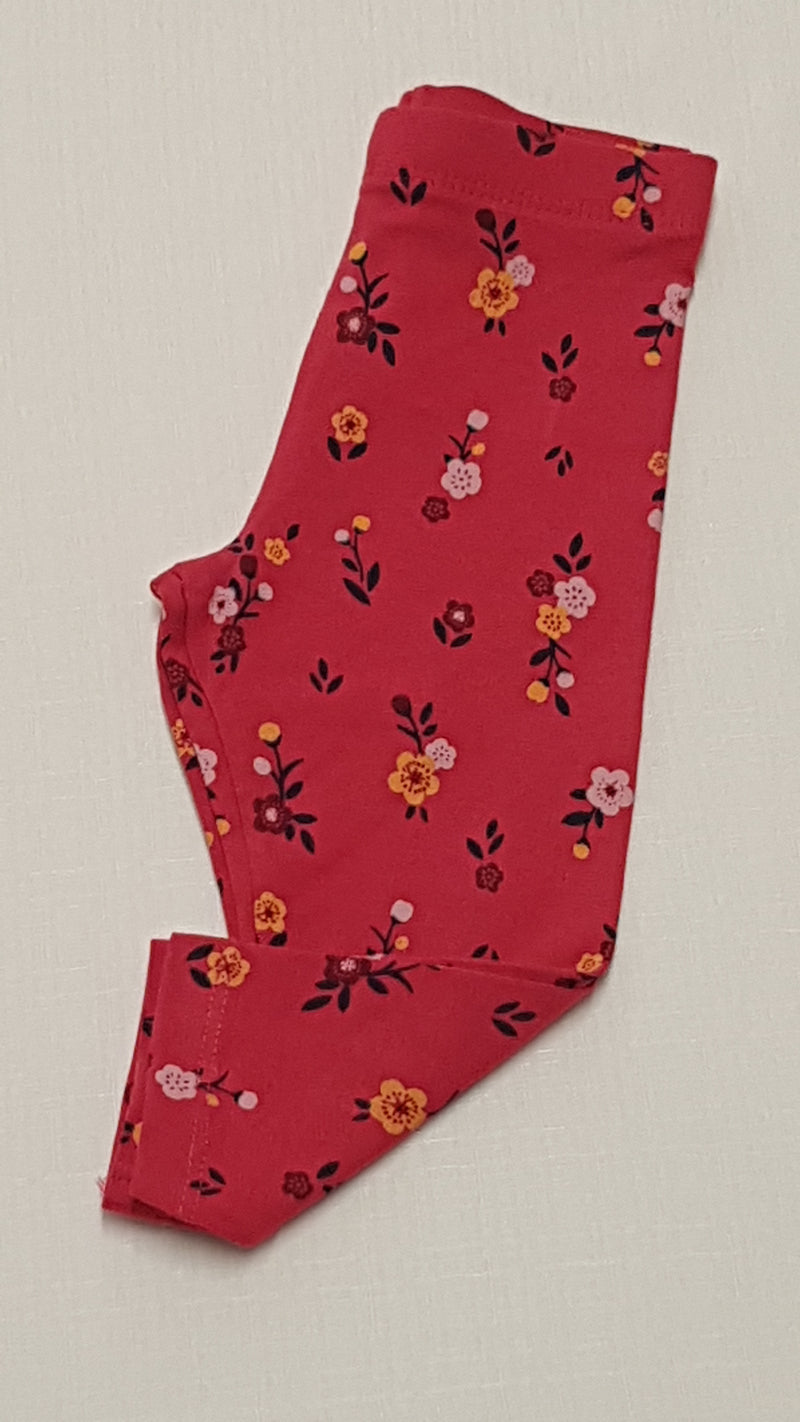 F&F KIDS VIRÁGMINTÁS,CSINI KISLÁNY LEGGING 74