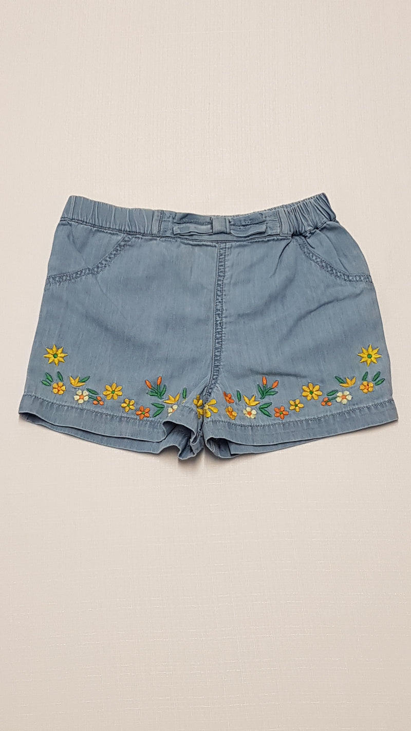 GEORGE CSINI,HÍMZETT VIRÁGOS NYÁRI FARMER KISLÁNY RÖVIDNACI 104-110