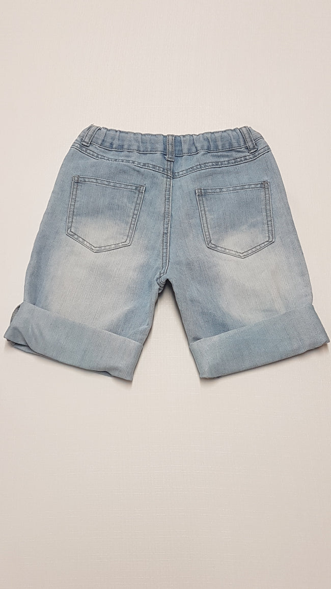 DENIM CO. KOPTATOTT,KISFIÚ BERMUDA FARMERNADRÁG  ÁLLÍTHATÓ GUMIS DERÉKRÉSSZEL 146 Main Image