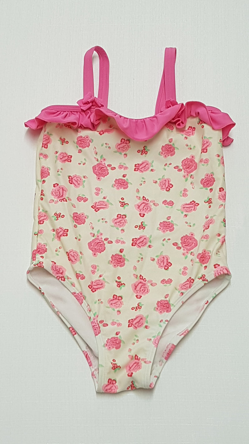 F&F KIDS VIRÁGOS,FODROS,TÜNDÉRI KISLÁNY FÜRDŐRUHA 116