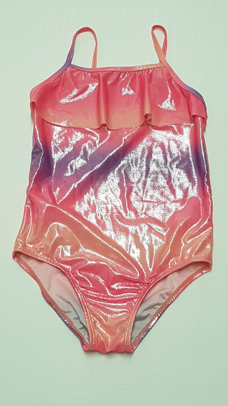 GEORGE CSODÁLATOS,SZIVÁRVÁNY SZÍNŰ,CSILLOGÓS KISLÁNY FÜRDŐRUHA 134-140