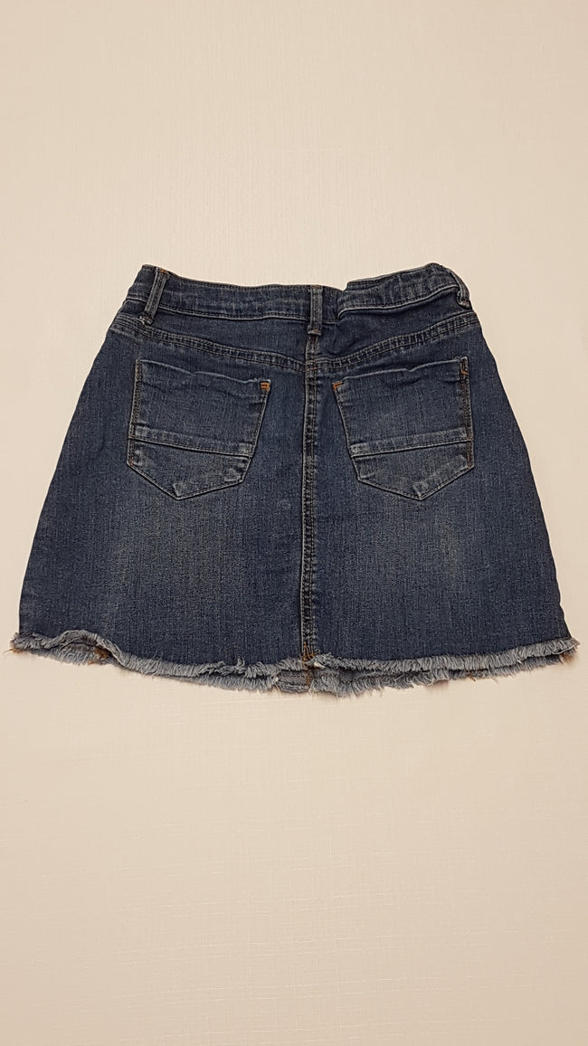 OUTFIT SZTRECSI,ROJTOS ALJÚ,TRENDI KISLÁNY FARMERSZOKNYA ÁLLÍTHATÓ GUMIS DERÉKRÉSSZEL 134 Main Image