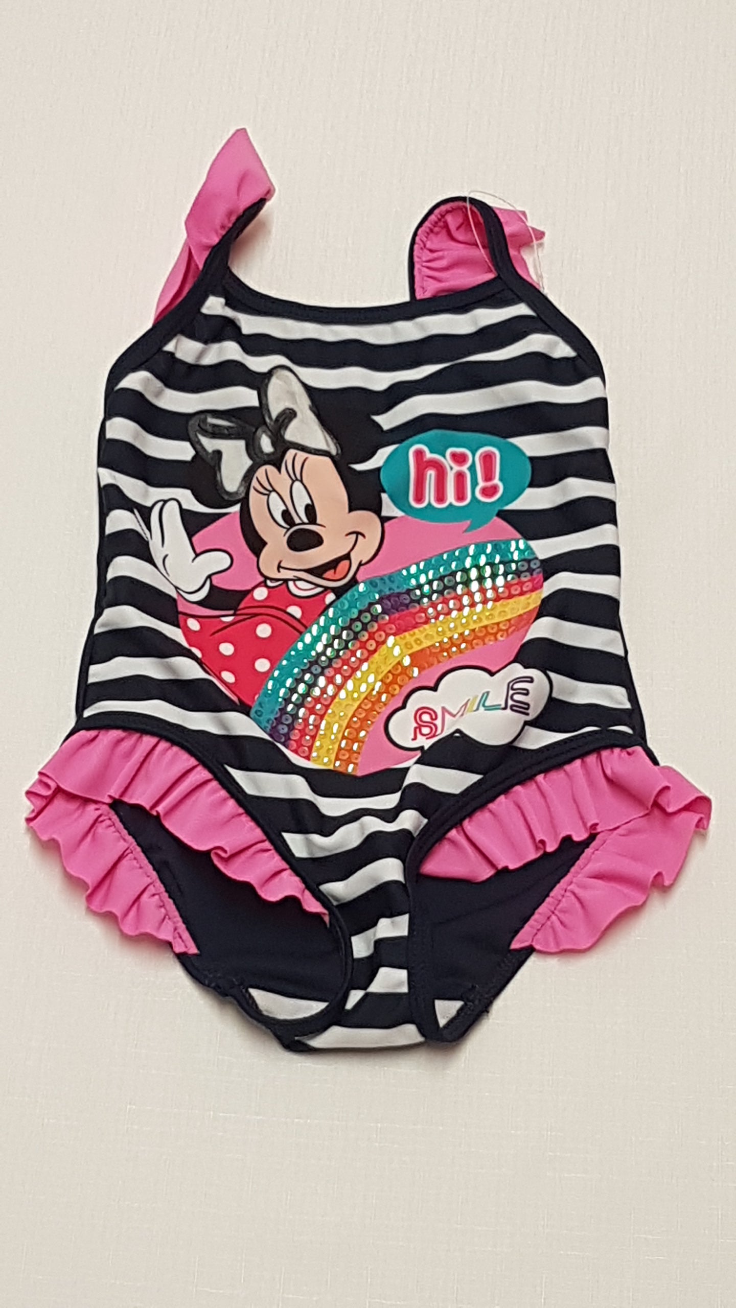 ÚJ GEORGE DISNEY MINNIE MOUSE TÜNDÉRI KISLÁNY FÜRDŐRUCI 80-86