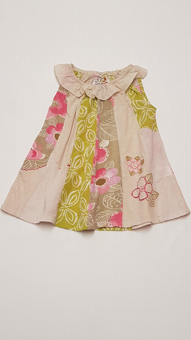 NEXT SZÍNES MINTÁS,MINŐSÉGI,LENGE KISLÁNY RUHA 92 Hover Image