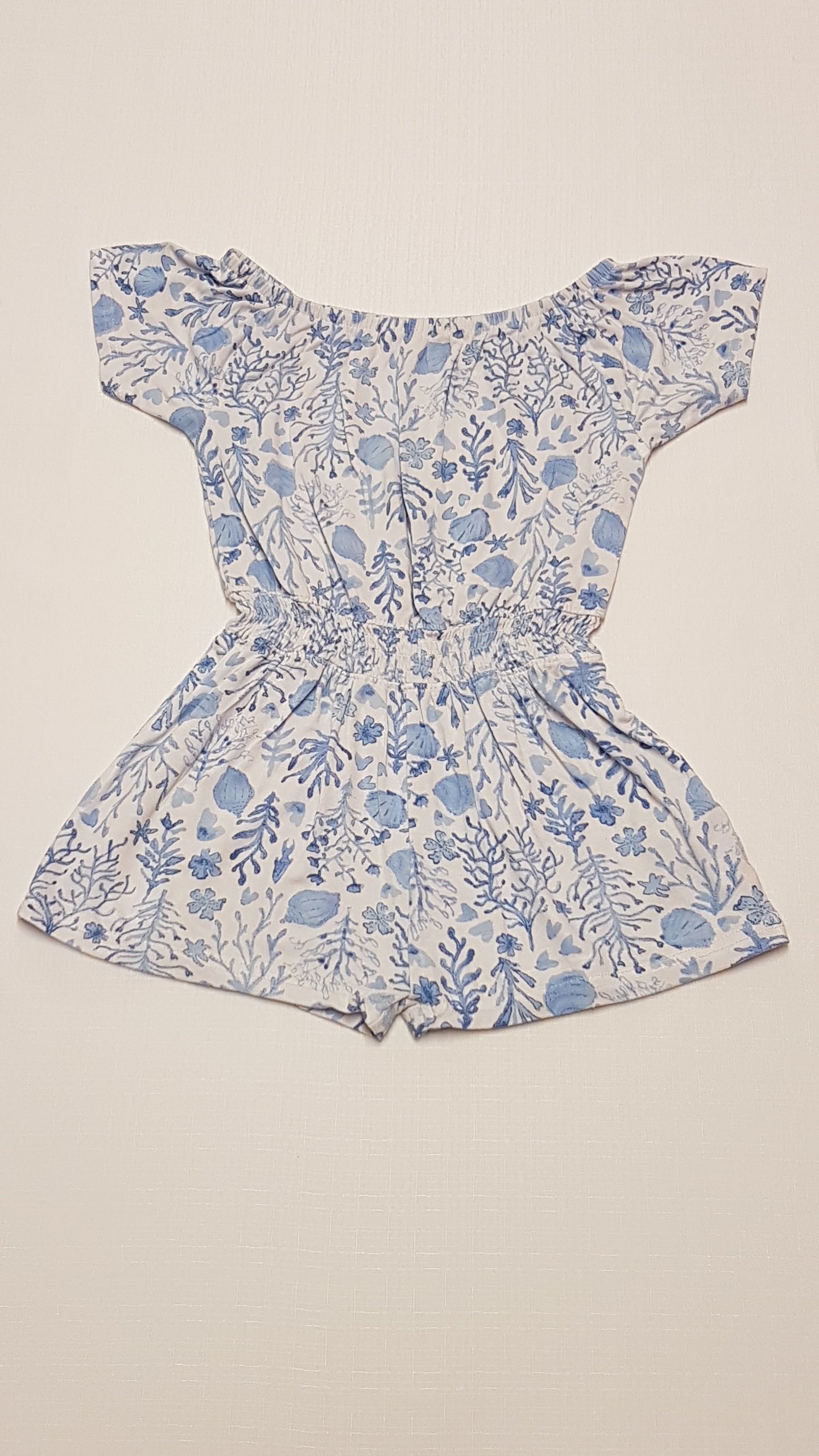 NUTMEG KÉK MINTÁS CSAJOS KISLÁNY PAMUT PLAYSUIT 116