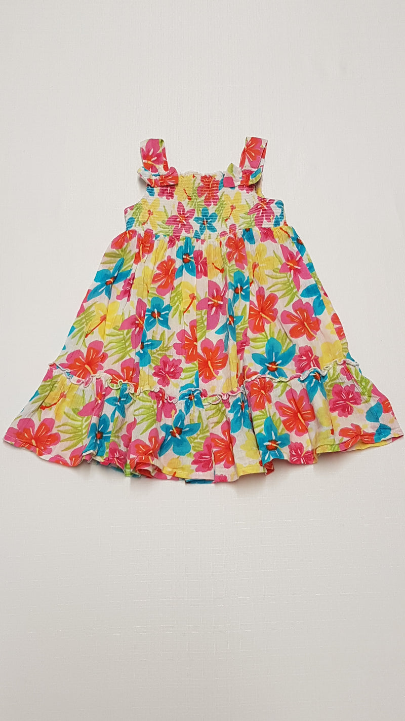 GEORGE GYÖNYÖRŰ SZÉP,SZÍNES NAGY VIRÁGOS,LENGE KISLÁNY RUHÁCSKA 80-86