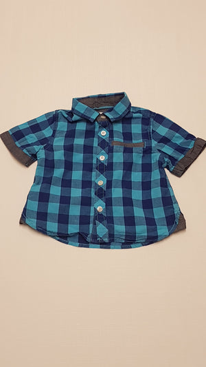 MOTHERCARE MINŐSÉGI KOCKÁS KISFIÚ ING 74