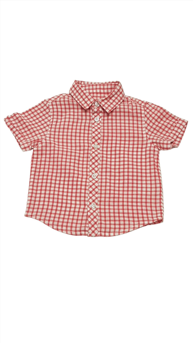 MATALAN PIROS-FEHÉR KOCKÁS KISFIÚ ING 80 Hover Image