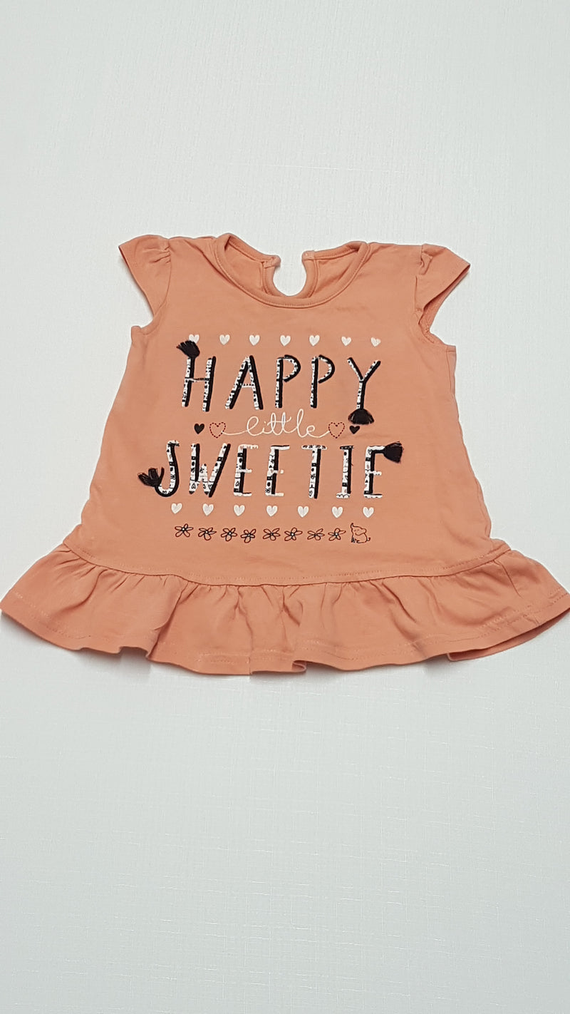 GEORGE HAPPY LITTLE SWEETIE FELIRATÚ,CUKI KISLÁNY FELSŐ 80-86