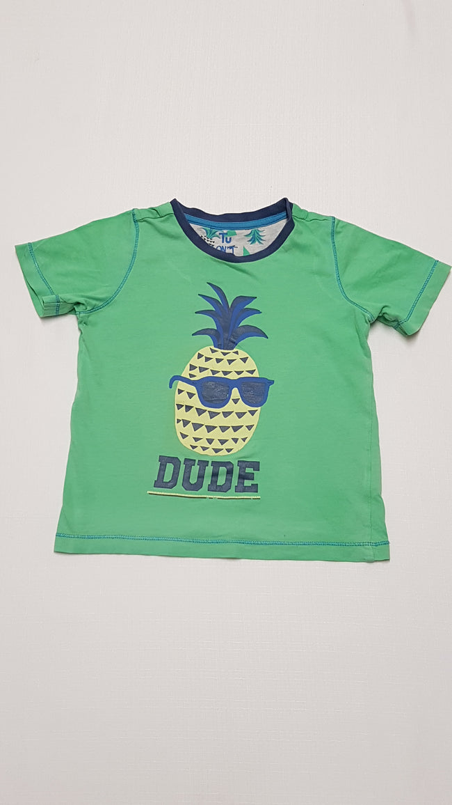 TU DUDE FELIRATÚ,VAGÁNY KISFIÚ PÓLÓ 110-116 Hover Image