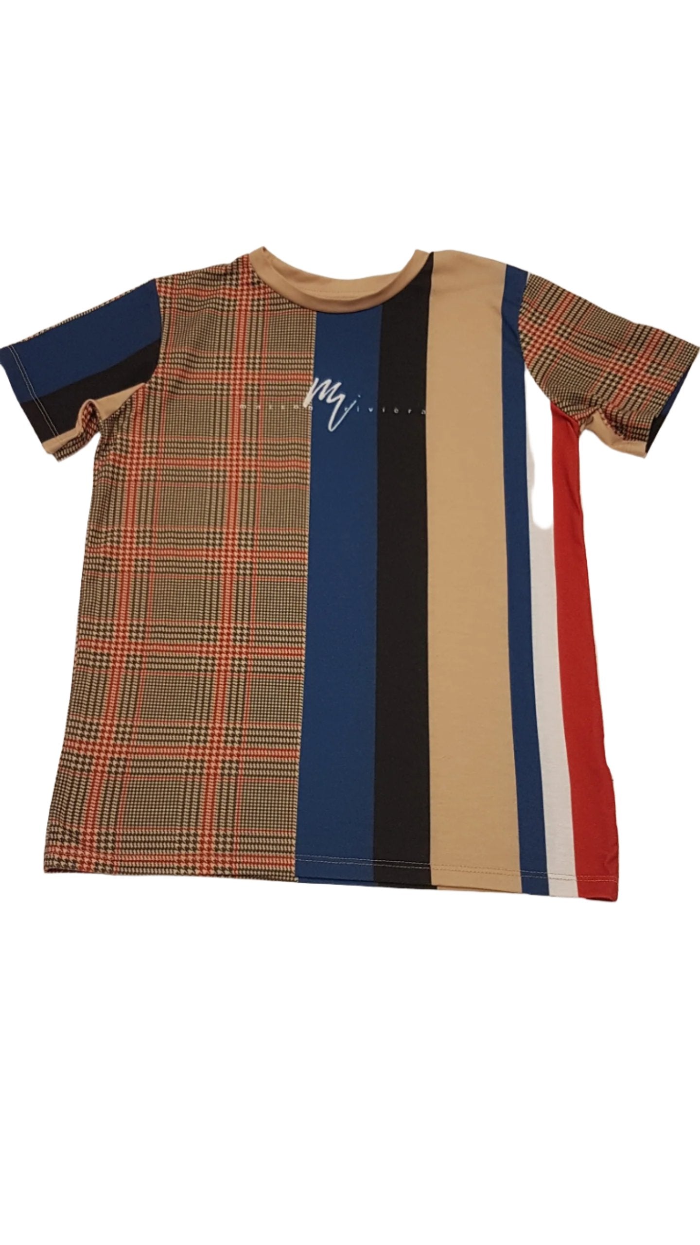 RIVER ISLAND TRENDI MINTÁS KISFIÚ PÓLÓ 128
