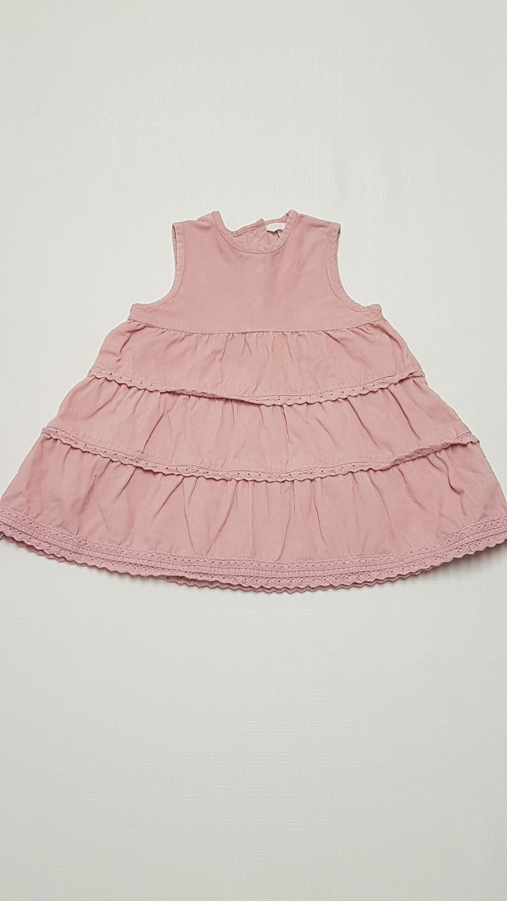 H&M GYÖNYÖRŰ SZÉP,PÚDERSZÍNŰ,MIKRÓBÁRSONY KISLÁNY RUHA 74