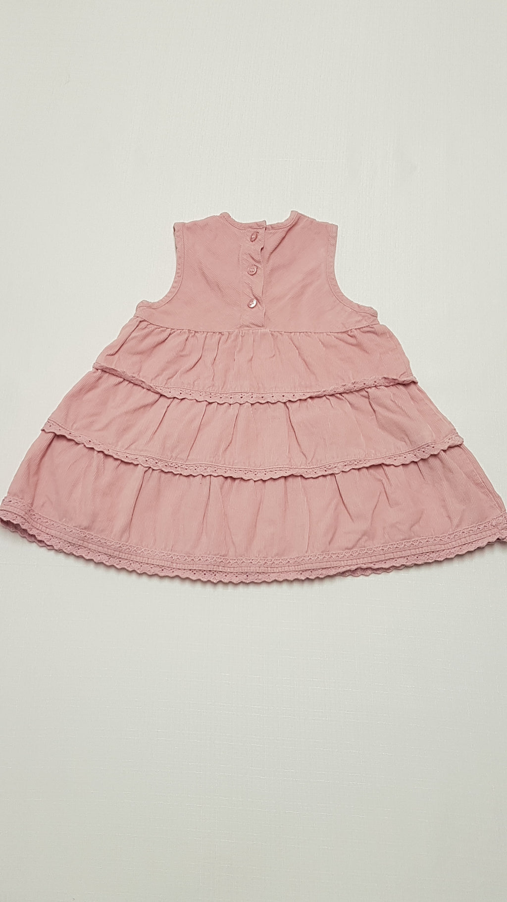 H&M GYÖNYÖRŰ SZÉP,PÚDERSZÍNŰ,MIKRÓBÁRSONY KISLÁNY RUHA 74