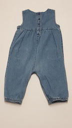 TU KIDS HÍMZETT VIRÁGOS,FARMER KISLÁNY PLAYSUIT 74-80