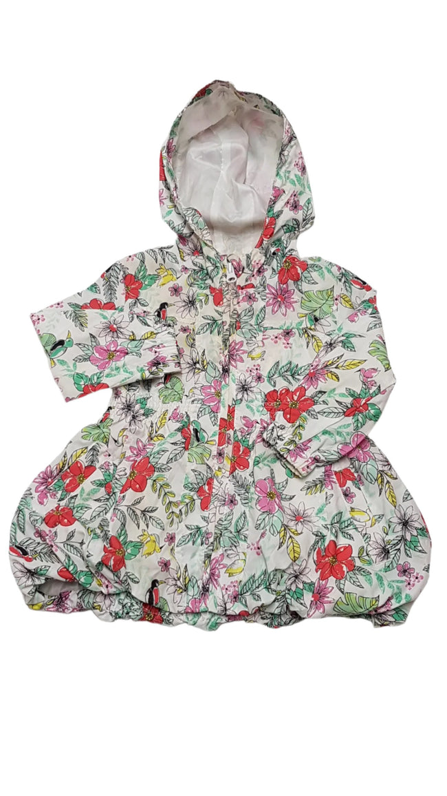 TU KIDS HAGYMA ALAKÚ, SZÍNES VIRÁGOS CSINI KISLÁNY SZÉLKABÁT 74-80 Hover Image