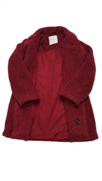 NEXT TRENDI, BOLYHOS KISLÁNY SZŐRME KABÁT 116