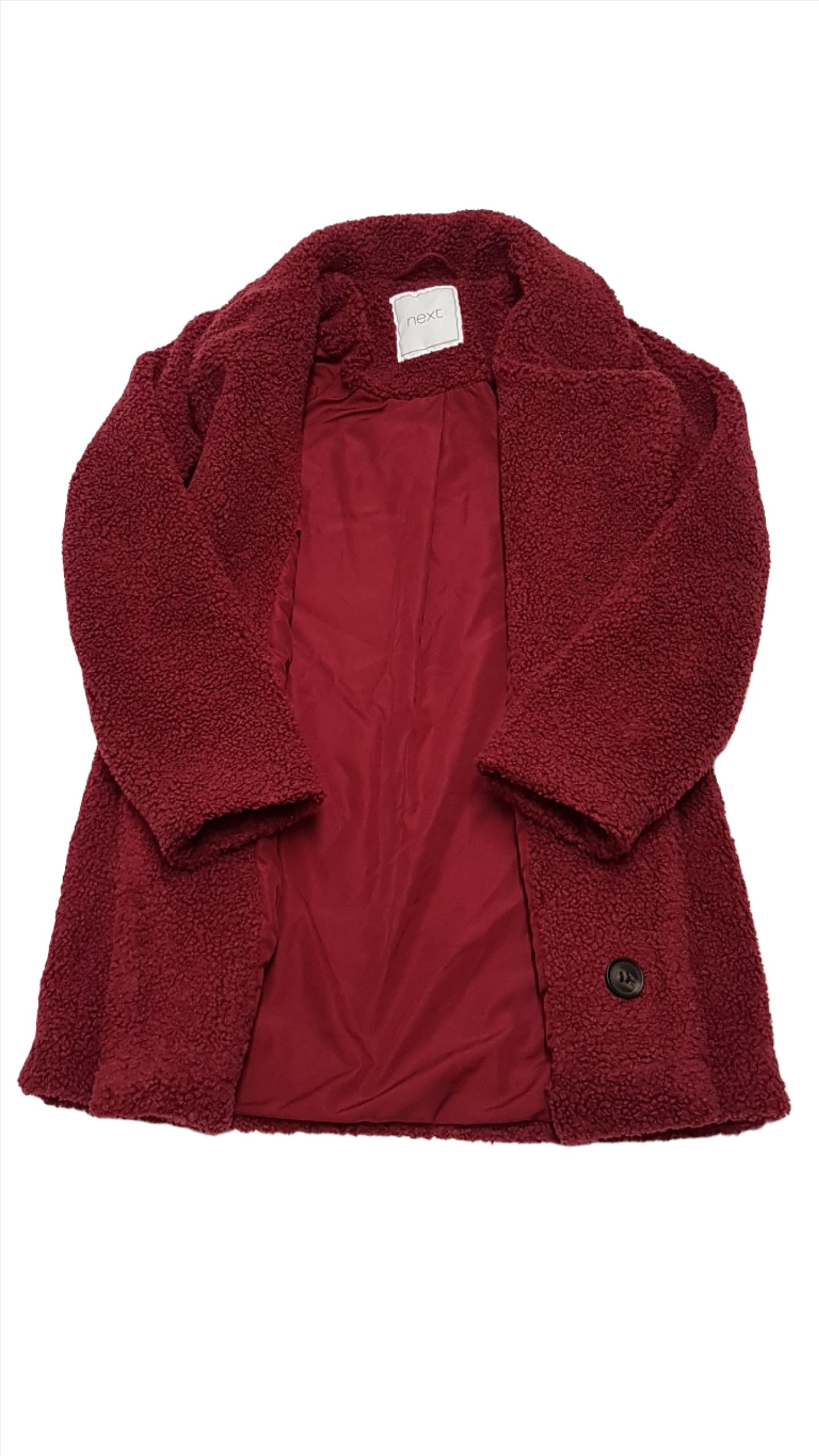 NEXT TRENDI, BOLYHOS KISLÁNY SZŐRME KABÁT 116