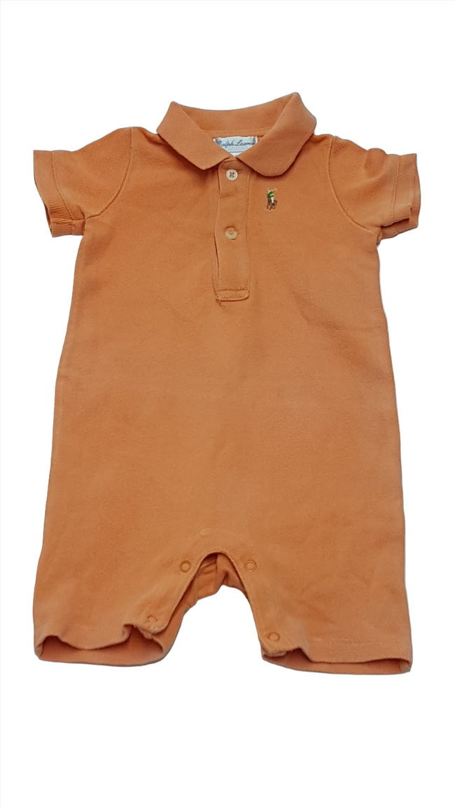RALPH LAUREN PRÉMIUM MINŐSÉGŰ, GOMBOS, GALLÉROS KISFIÚ PLAYSUIT 74-80 Hover Image